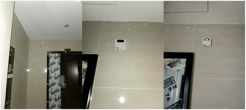 安裝現(xiàn)場(chǎng)的消防疏散通道余壓探測(cè)器圖片